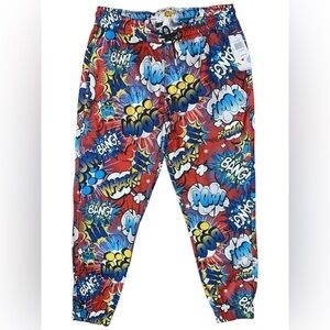 men’s XL joggers  Comic Print fresh prints of bel-air Streetwear Comfy Skater